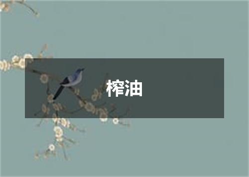 榨油