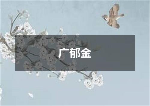 广郁金