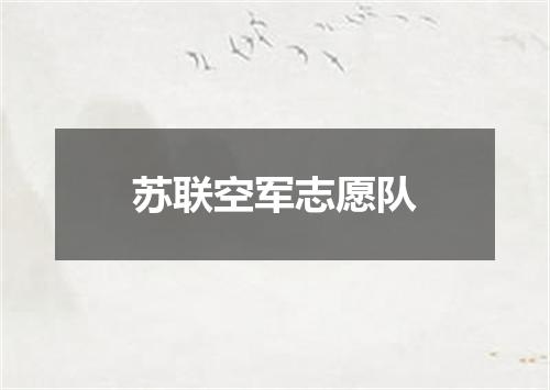 苏联空军志愿队