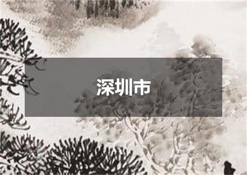 深圳市