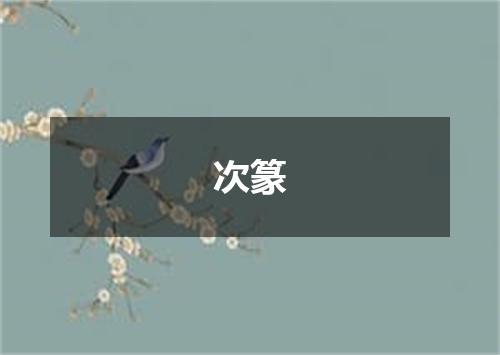 次篆