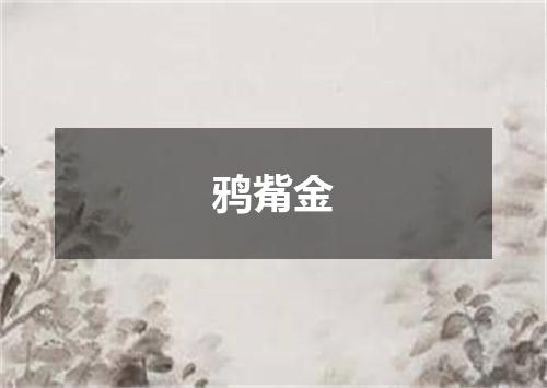 鸦觜金