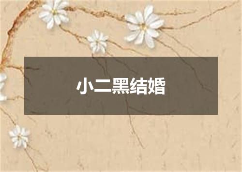 小二黑结婚