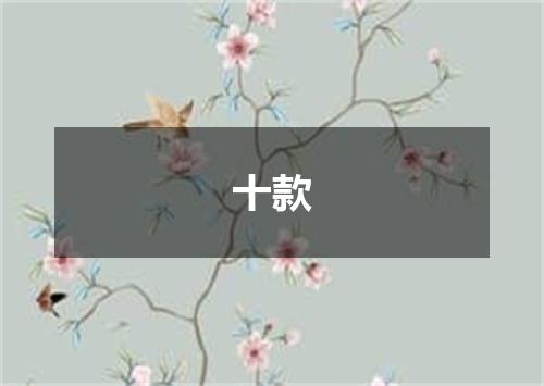 十款