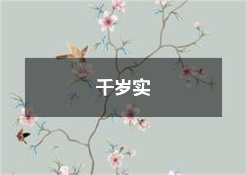 千岁实