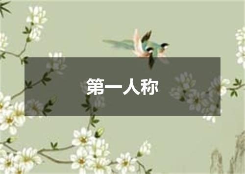 第一人称
