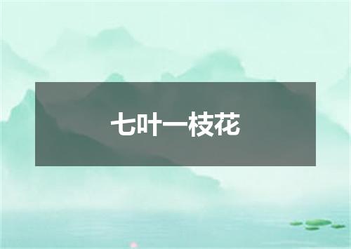 七叶一枝花