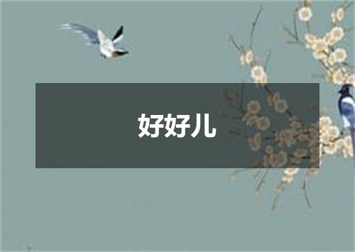 好好儿