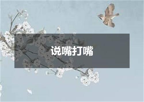 说嘴打嘴