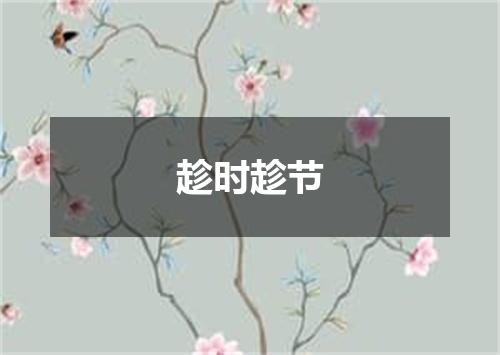 趁时趁节