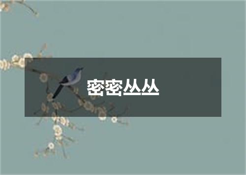 密密丛丛