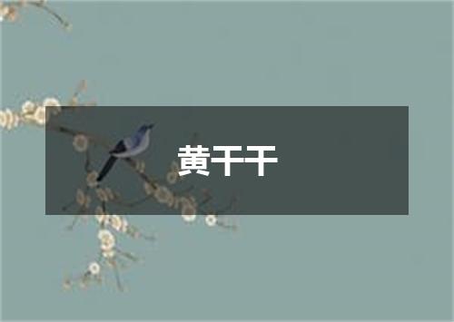 黄干干