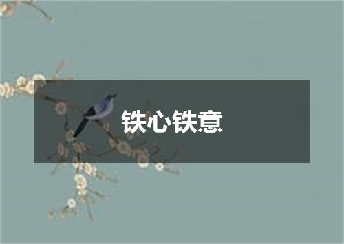 铁心铁意
