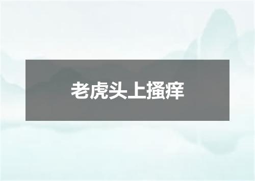 老虎头上搔痒