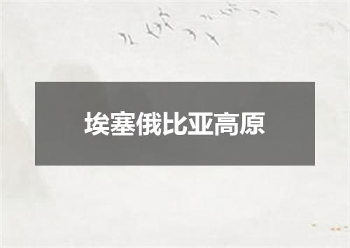 埃塞俄比亚高原
