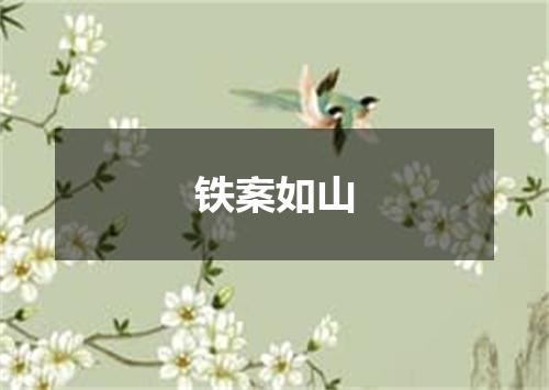 铁案如山