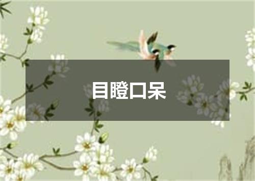 目瞪口呆