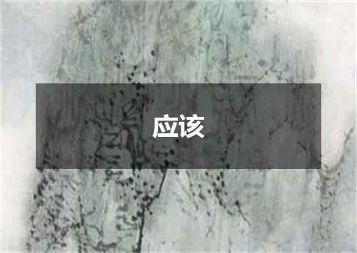 应该