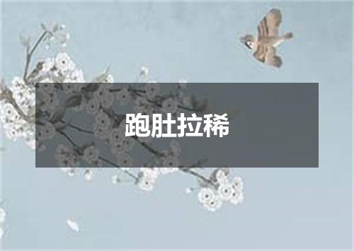 跑肚拉稀