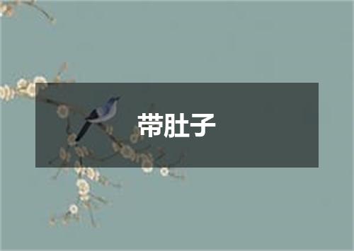 带肚子