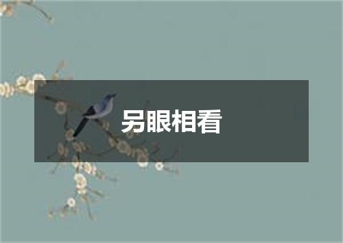 另眼相看