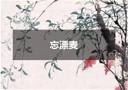 忘漂麦