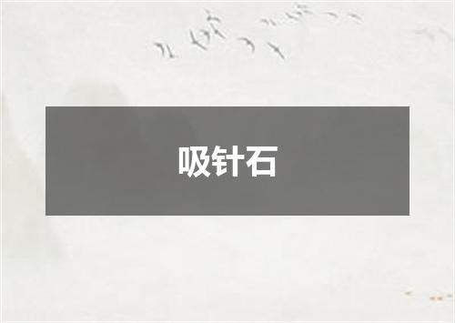吸针石