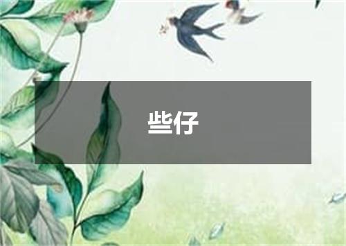 些仔