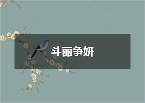 斗丽争妍