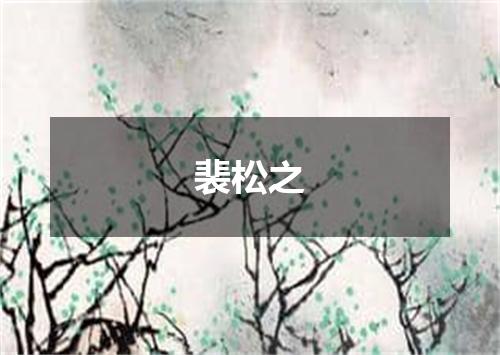 裴松之