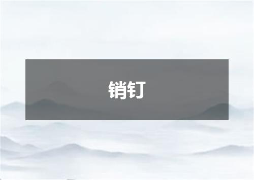 销钉