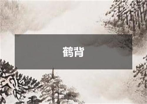 鹤背