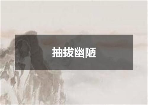 抽拔幽陋