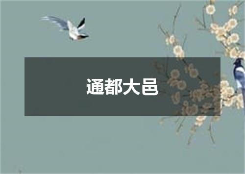通都大邑