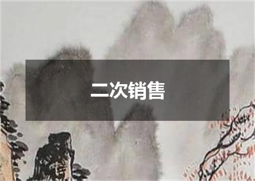 二次销售