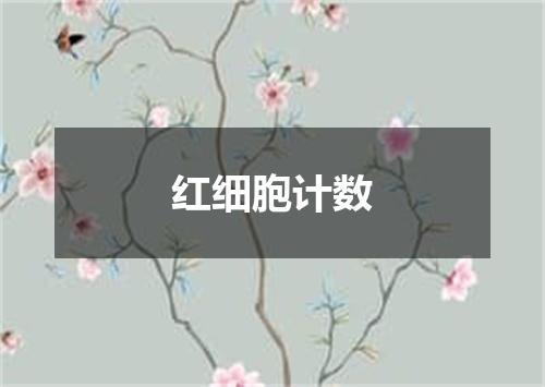 红细胞计数