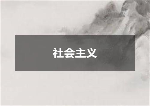 社会主义