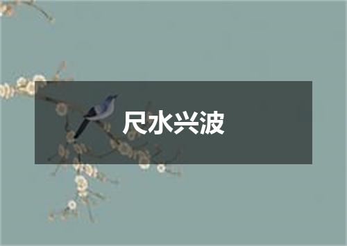 尺水兴波