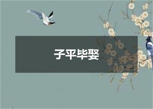 子平毕娶