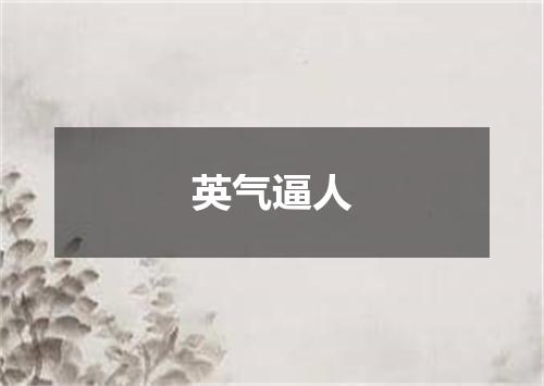 英气逼人