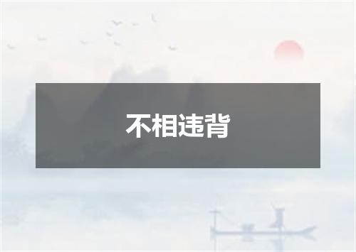 不相违背