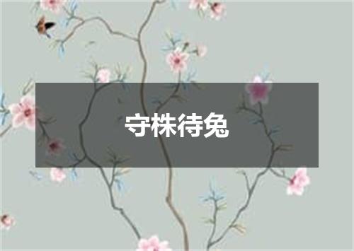 守株待兔