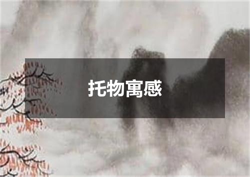 托物寓感是什么意思