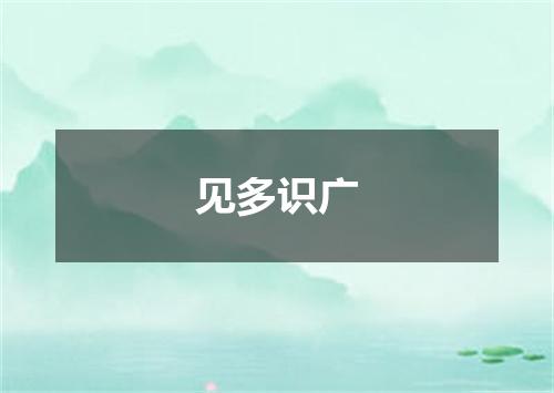 见多识广