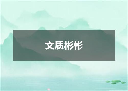 文质彬彬