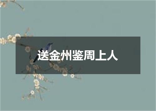 送金州鉴周上人