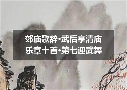 郊庙歌辞·武后享清庙乐章十首·第七迎武舞