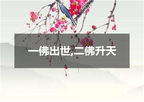 一佛出世,二佛升天