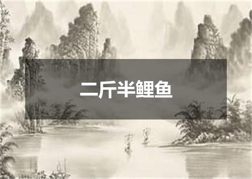 二斤半鲤鱼