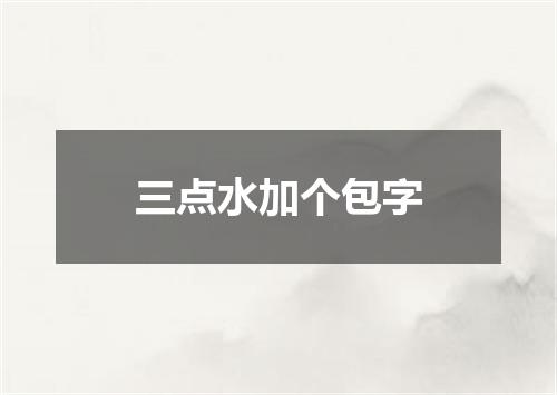 三点水加个包字